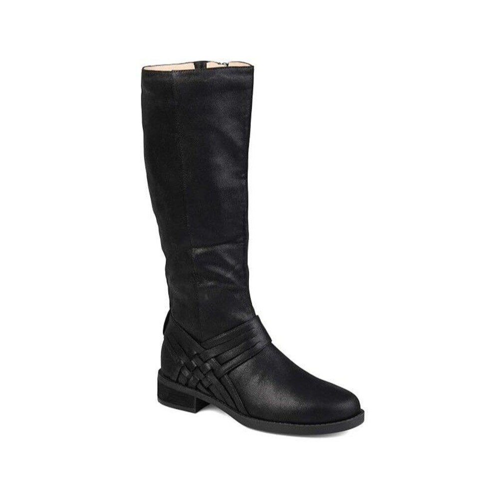 Journee Collection Womens 8 M Black Meg Knee High Riding Boots NIB PI1